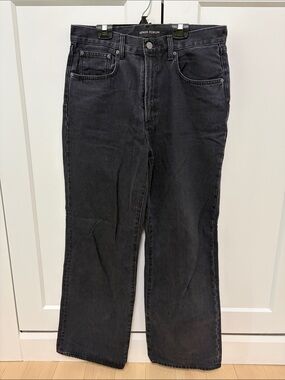 Denim Forum Black High-Rise Farrah Jeans